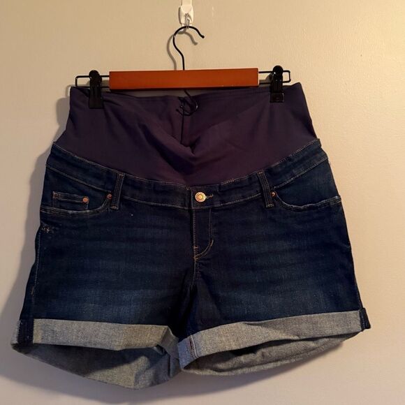 H&M MAMA DENIM SHORTS Size M - Picture 4 of 8